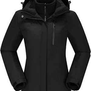 CAMEL CROWN Women's Waterproof Ski Jacket Winter Coat Windbreaker